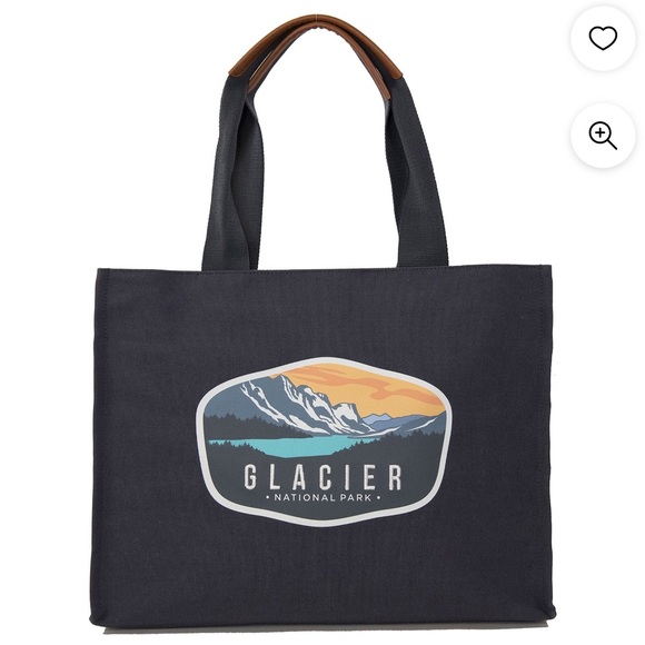 National Parks Handbags - NEW Glacier NP National Park Bag Tote Souvenir NWT 🏔️🏔️🏔️